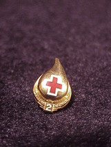 Red Cross 2 Gallon Blood Donor Pin with back - $5.50