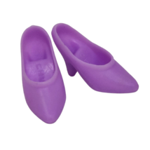 Vintage 1990's Mattel Barbie Pair Light Purple Mules Heel Heels Shoes - $23.75