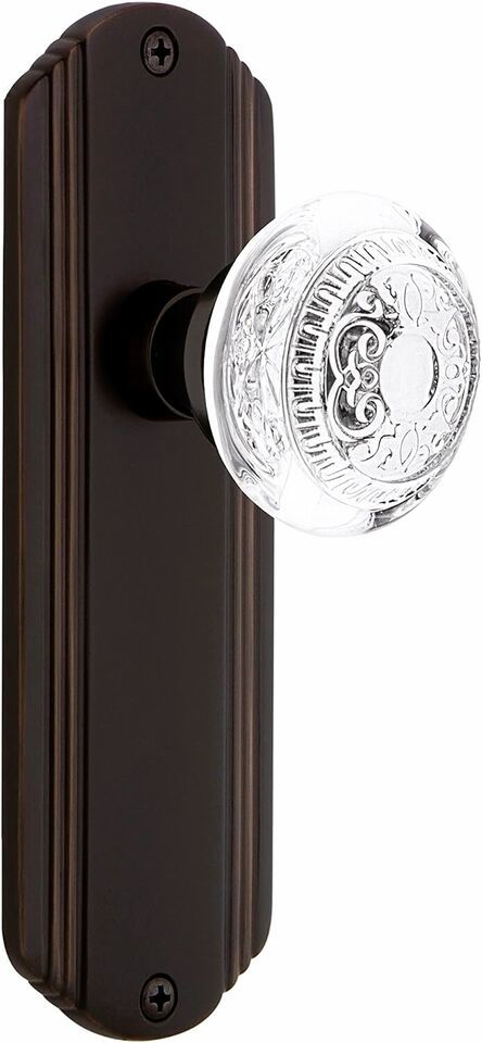 750715 Single Dummy Deco Plate w Crystal Egg and Dart Knob - Nostalgic W... - $50.00