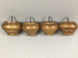 Wooden Bun Feet For Furniture Round Sofa Bed Legs With Screws -Set of 4 - $26.72