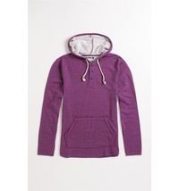 MEN&#39;S GUYS HURLEY DOUBLE THIN PULLOVER HENLEY HOODIE STRIPED PURPLE NEW $45 - $36.99