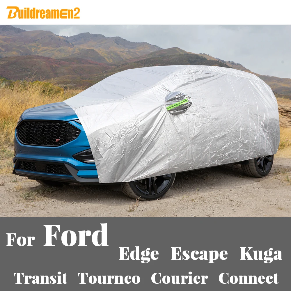 Car Cover Outdoor Anti UV Sun Snow Rain Ice Protection Cover Dustproof For Ford - £43.68 GBP+