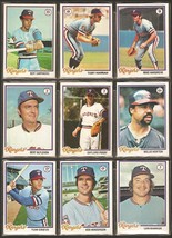 1978 Topps Texas Rangers Team Lot 21 Diff Blyleven Gaylord Perry Harrah Hargrove - £3.59 GBP