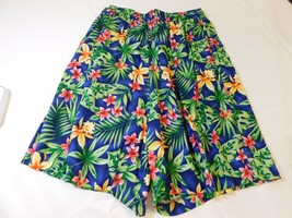 Womens Ladies Caribou New York elastic waist shorts Size M medium tropical GUC * - £14.34 GBP
