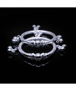 Sterling Silver Baby Toddler Bangles Bracelet With Jingle Bells - $1,257.36 MXN+
