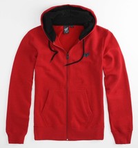 Fox Mr. Clean Red Hoodie Red Zip Up Men's Guys Fleeck Jacket New  $60 - $46.99