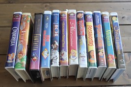 7 Little Girls Walt Disney VHS Movie Collection Little Mermaid Bambi - £14.12 GBP