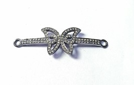 Pave Diamond Butterfly Shape Jewelry Connector 925 Silver Diamond Chain ... - €132,76 EUR