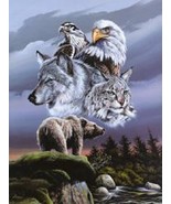 BEAR, WOLF, EAGLE, HAWK, BOBCAT  ART PRINT 8 X10 GARY AMPEL - $108.01 MXN
