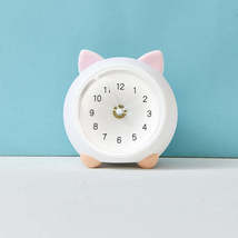 LED Night Light Cartoon Clock Desktop Animal Piggy Bank(Cat) - £7.10 GBP