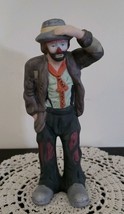Vintage Emmett Kelly Jr. Porcelain Willie Clown Figurine &quot;Looking Out to Sea&quot; - £47.98 GBP