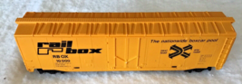 HO Tyco Box Car yellow rail box, Nationwide boxcar pool, RB OX 10,000 1H64 - £7.91 GBP