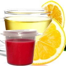 White Tea &amp; Lemon Scented Soy Wax Candle Melts Shot Pots, Vegan, Hand Poured - £12.78 GBP+