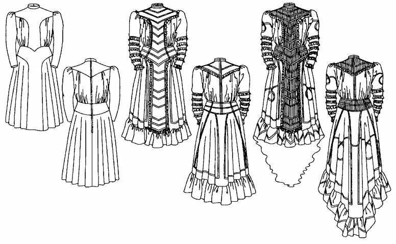Folkwear Edwardian Bridal Gown & Afternoon Dress #227 Sewing Pattern Folkwear227 Item image 2