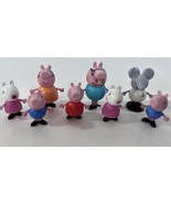 Peppa Pig Miniature Figures Cake Topper Dad Mom Emily Suzy George - £8.84 GBP