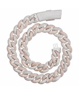 Miami Cuban Link Chain Men Necklace 5A Cubic Zircon Hip Hop Choker Rock ... - $129.99+