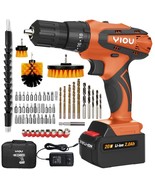 YIOU 20V MAX Cordless Drill/Driver Kit with Battery and Charger &amp; Cordless - $62.36