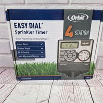 NIB Orbit Easy Dial 4-Station Sprinkler Timer Indoor Mount Controller 28964 - $23.70