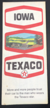 1970 Iowa Texaco Oil Street Road Map -- HM Gousha Company - £7.33 GBP