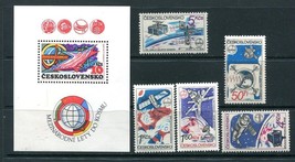 Czechoslovakia  1980 Mi Block 40 stamps 2558-2 MNH Space Interkosmos 9178 - £3.02 GBP
