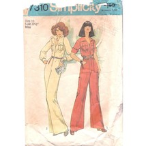 Vintage Sewing PATTERN Simplicity 7310, Misses 1975 Jumpsuit, Size 10 or 12 - $18.39