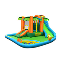 Inflatable Water Slide Park with Upgraded Handrail without Blower - Color: Mult - £351.64 GBP