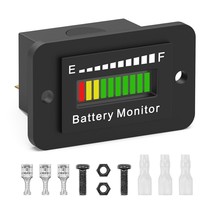 LED Battery Level Indicator, Universal Golf Cart Battery Meter support 1... - £8.90 GBP