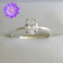 White Topaz Gemstone 925 Silver Ring Handmade Jewelry Ring All Size - £5.80 GBP