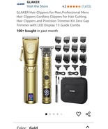 GLAKER Cordless Hair Clipper Kit - Hair Trimmer for Men, Sharp Blades Tr... - $66.55 CAD