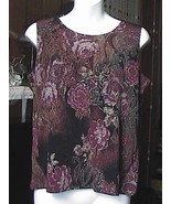 Beautiful Floral Sleeveless Blouse - £6.39 GBP