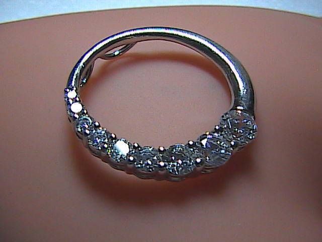 Primary image for Sterling Silver Kiera Sleek CZ Slider Ring Pendant