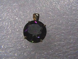 4.0 cts 10k Solid Yellow Gold Genuine Mystic Topaz Pendant - £50.93 GBP