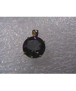 4.0 cts 10k Solid Yellow Gold Genuine Mystic Topaz Pendant - £51.41 GBP