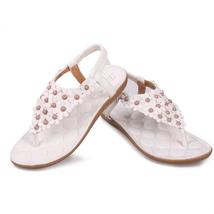 Summer Bohemia Sweet Beaded Sandals Clip Toe Sandals Beach Shoes - £19.53 GBP