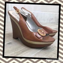 Jessica Simpson Leather Platform Shoes Sz 10 - £31.69 GBP