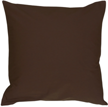 Caravan Cotton Brown 20x20 Throw Pillow, Complete with Pillow Insert - £25.21 GBP