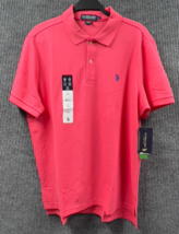U.S. Polo Assn Shirt Men Large Red Performance Pique Wicking Stretch Casual NWT - £19.19 GBP