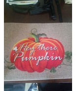 &quot;Hey There Pumpkin&quot; Door / Floor Mat Brown/Orange/Green-Brand New-SHIPS ... - $348.39 MXN