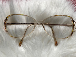 Vintage Tura Gold Metal Frame Prescription RX Eyeglasses Women Mod 390 55 18 135 - £38.31 GBP