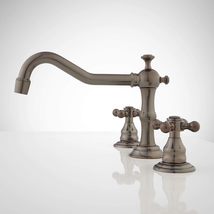 Signature Hardware 404087 Barbour 1.2 GPM Widespread Bath Faucet-Oil Rub Bronze* - £194.37 GBP