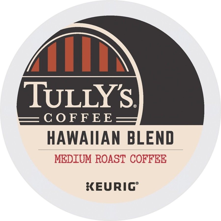 Tully's Hawaiian Blend Coffee 24 to 144 K cups Pick Any Size FREE SHIPPING  - $24.89 - $104.88