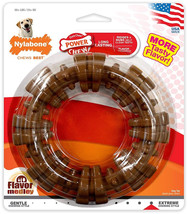 [Pack of 4] Nylabone Dura Chew Textured Ring Flavor Medley 1 count - £70.83 GBP