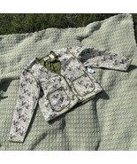 NWT Disney Bambi Thumper Green Cotton Quilted Jacket Button Flower - £53.66 GBP