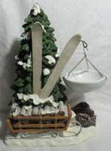 Yankee Candle Wax Melt Tart Warmer Snowy Christmas Pine TREE Sled Skies ... - £59.24 GBP