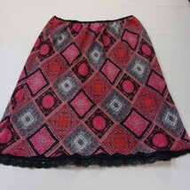 Versailles New York 71-M8871 Women's Pink/Black Reversible Pull-On Skirt Size 2X image 12