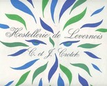 Hostellerie de Levernois Menu C &amp; J Corotet signed 1996 France Michelin  - $124.07