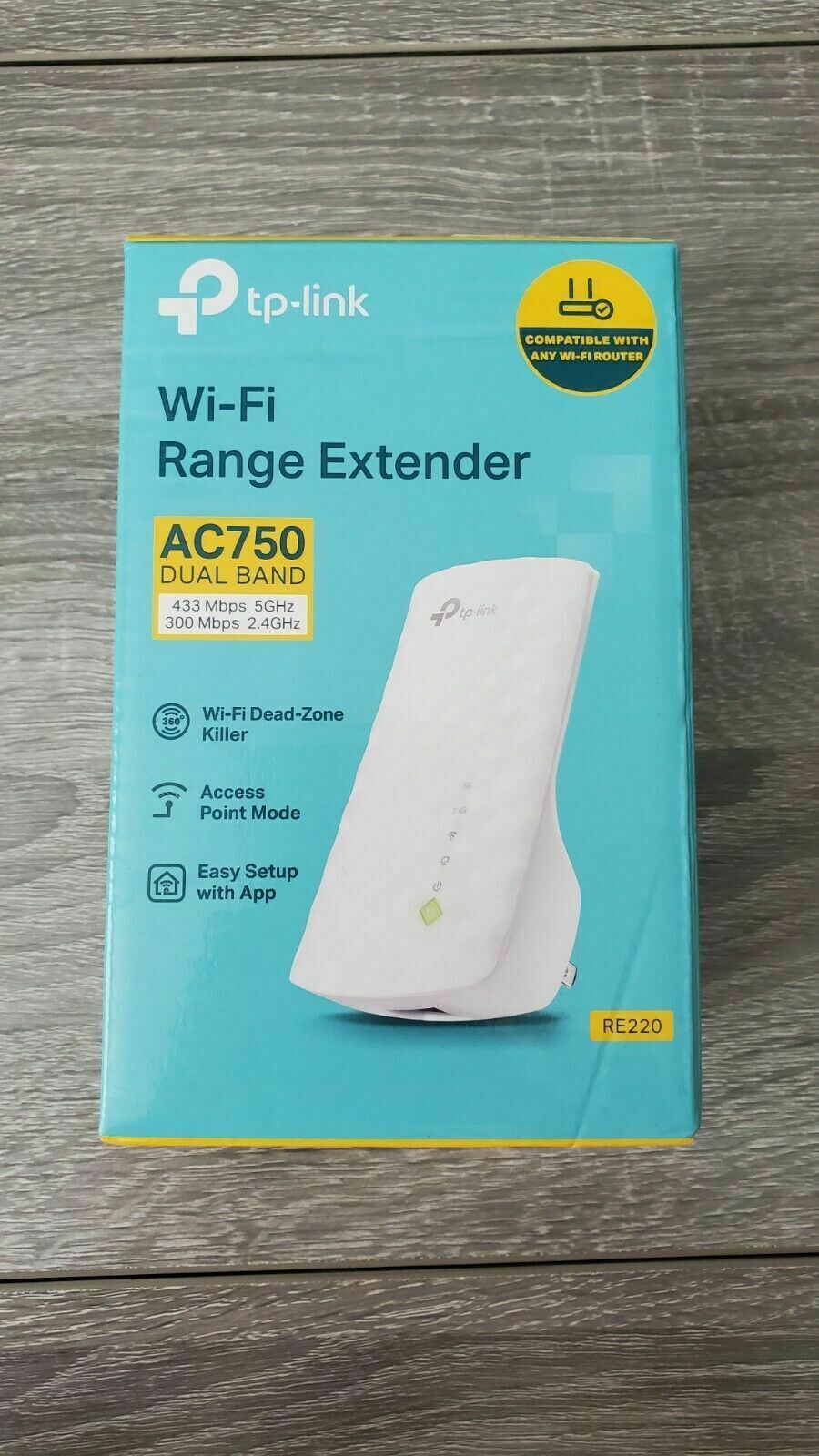 TP-Link AC750 WiFi Range Extender (RE220) - £18.95 GBP