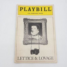 Vintage Playbill Lettice &amp; Lovage Ethel Barrymore Theatre July 1990 - £12.41 GBP