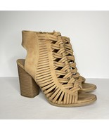 DV By Dolce Vita Alyson Women’s Sz 6 Taupe Suede Chunky Heels Braided Pe... - $15.99