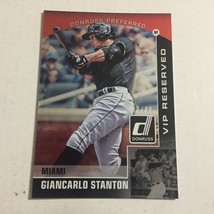 2015 Donruss MLB Miami Marlins Giancarlo Stanton VIP Reserved Card No. 03 / 99 - £3.75 GBP